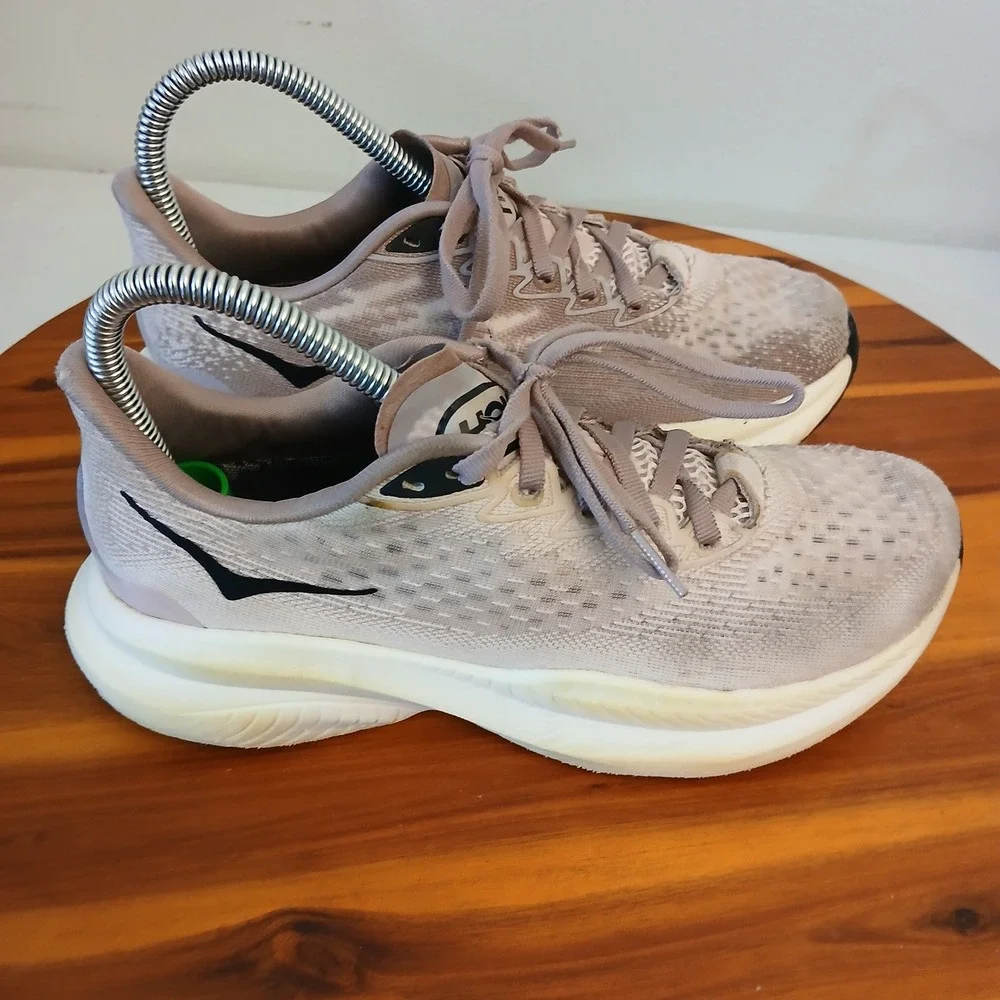 Hoka One One Mach 6 Womens 6 Mauve Gray Running Shoes Sneakers 1164033 CLQ